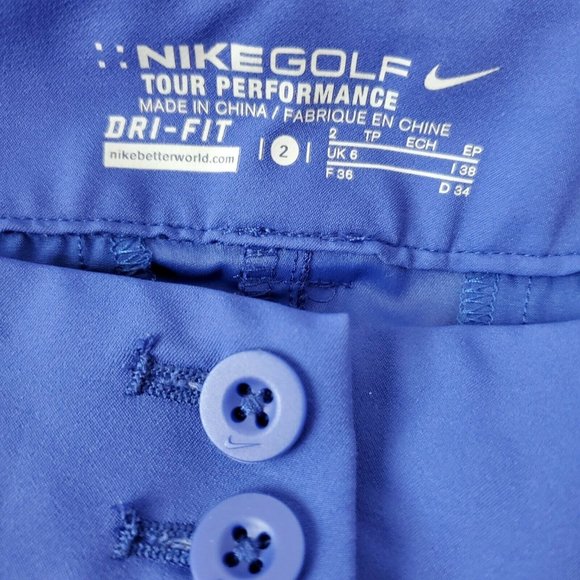 Nike Golf Tour Performance Dri-Fit Womens Pants Stretch Size 2 - Picture 3 of 6